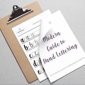 Downloadable PDF “Modern Guide to Hand Lettering”